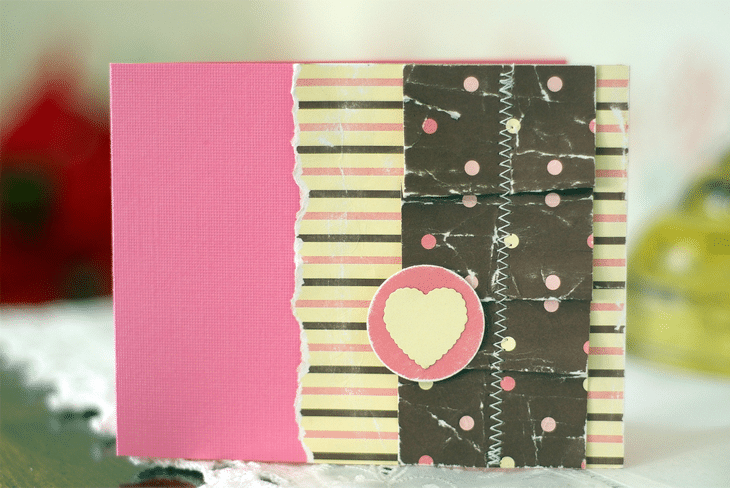 Valentine Ruffle Card