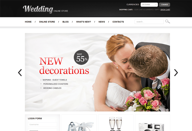 25 Premium Wedding Website Templates for Inspiration 5 Wedding Online Store
