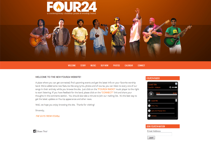 four24 Bright And Vibrant Color Websites
