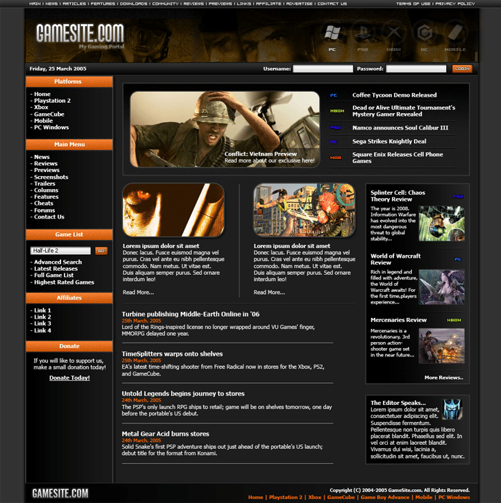 25 Awesome Game Website Designs for Your Inspiration 10 Gaming Website