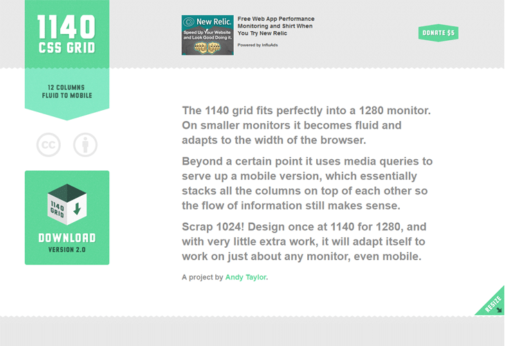 45 Useful Responsive Web Design Tools For Web Designers 9 1140px CSS Grid System