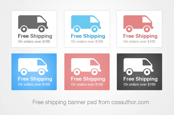 Beautiful Shipping Banner PSD for Free Download - cssauthor.com