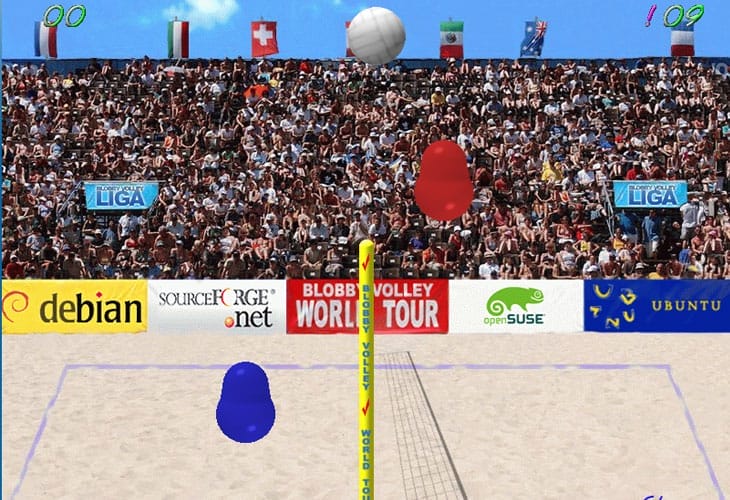 The Best and Addictive 20 HTML5 Games 9 Blobby Volley 2