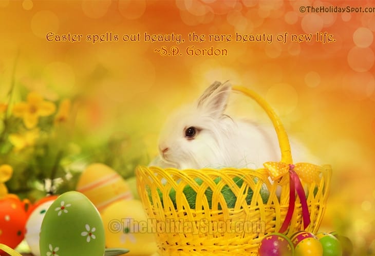 50 Beautiful Easter Wallpapers 60 Bunny in Basket