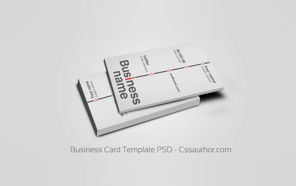 Download Free Business Card Templates PSD 4 Business Card Template PSD