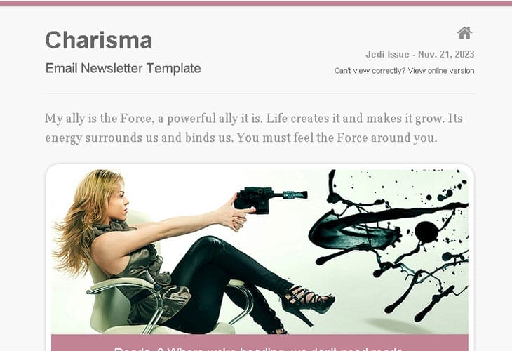 Charismatic-Emailer-email-newsletter