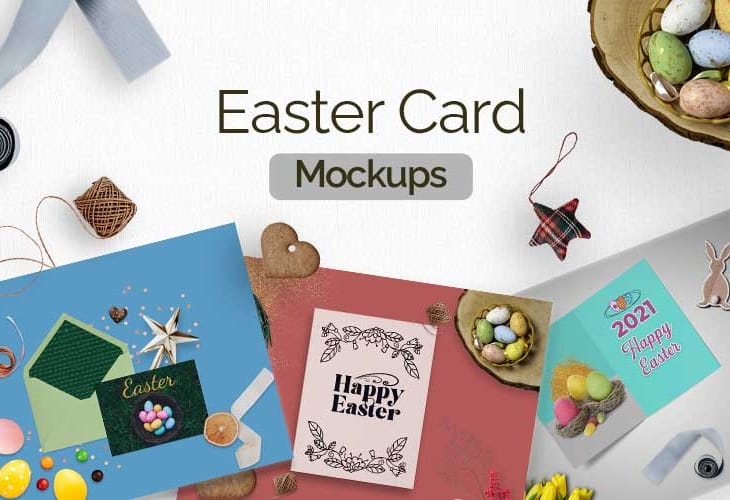 50 Beautiful Easter Wallpapers 86 Easter Card Mockups