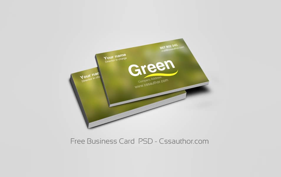 Download Free Business Card Templates PSD 5 Free Business Card PSD