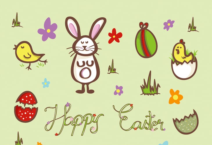 50 Beautiful Easter Wallpapers 88 Happy Easter Elements Vector