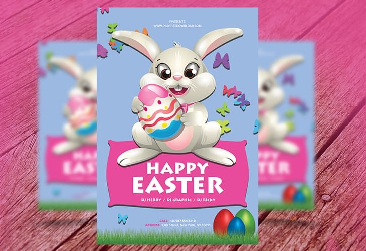50 Beautiful Easter Wallpapers 84 Happy Easter Flyer PSD