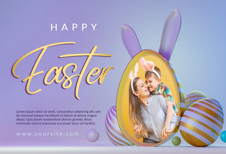 50 Beautiful Easter Wallpapers 87 Happy Easter Photo Mockup