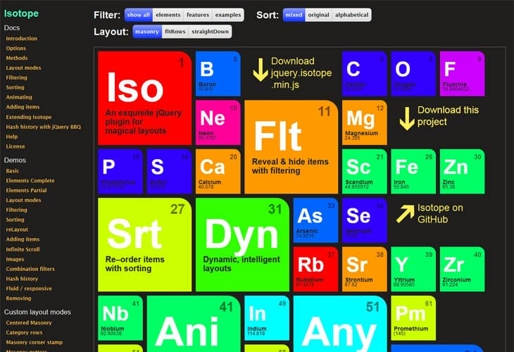 45 Useful Responsive Web Design Tools For Web Designers 30 Isotope