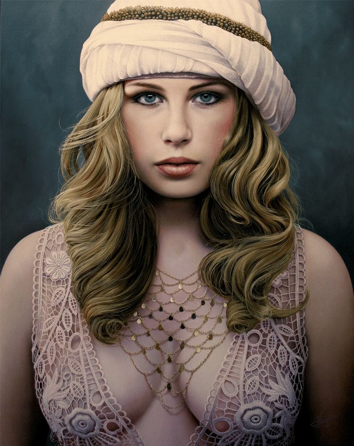 20 Explosive Colorful Oil Painting Portraits 5 La Boheme