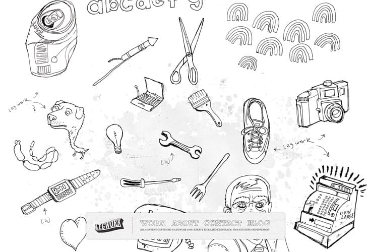 20 Beautiful Hand Drawn Website Designs For Your Inspiration 10 Legwork Studio