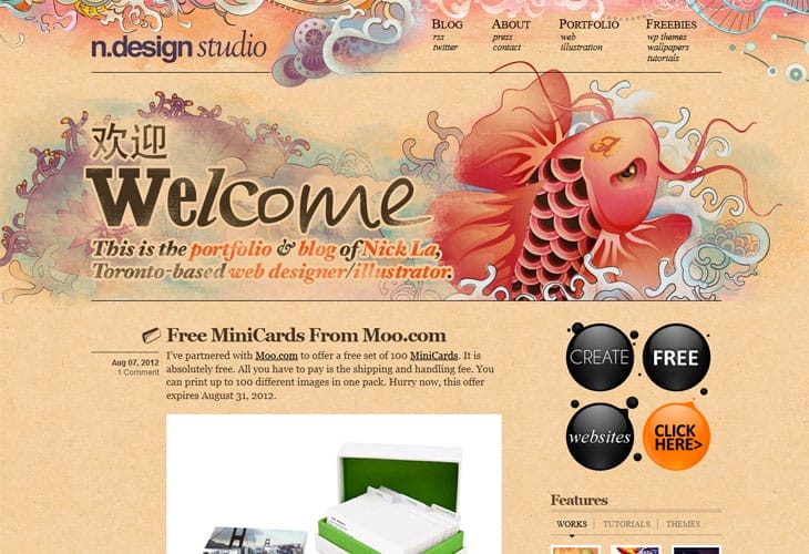 20 Beautiful Hand Drawn Website Designs For Your Inspiration 14 N.Design Studio