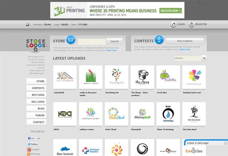 25 Useful Logo Design Inspiration Galleries 16 StockLogos