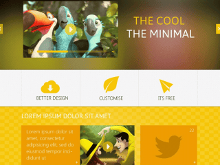 THEYALOW A Responsive Web Design Template PSD for Free Download