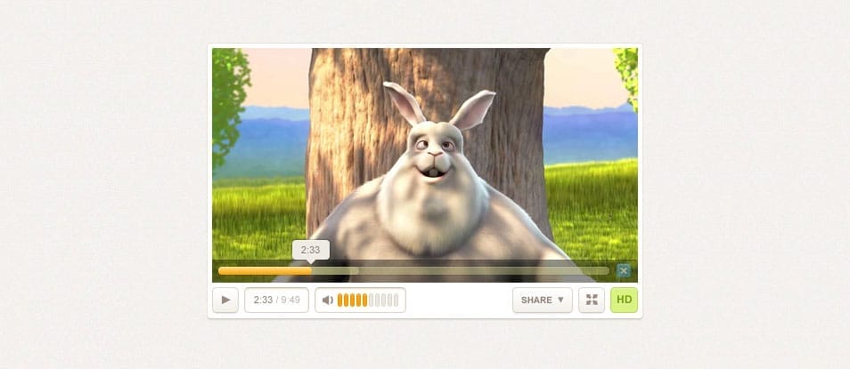 175+ Free Music Player UI PSD Templates 22 A Free Custom Video Player Design PSD