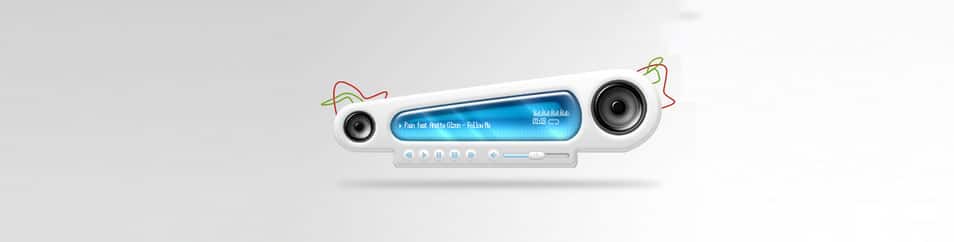 175+ Free Music Player UI PSD Templates 97 Abstract Audio Player