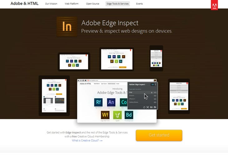 45 Useful Responsive Web Design Tools For Web Designers 18 Adobe Edge Inspect