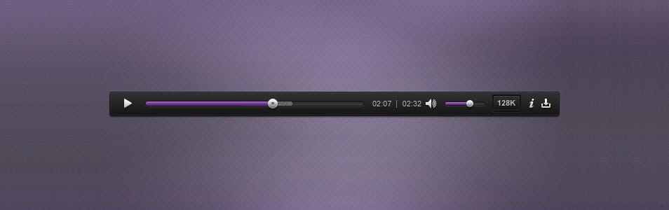 Audio Player PSD