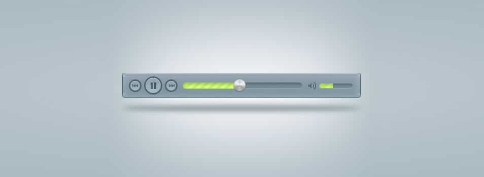 Blue Mp3 Player(PSD)