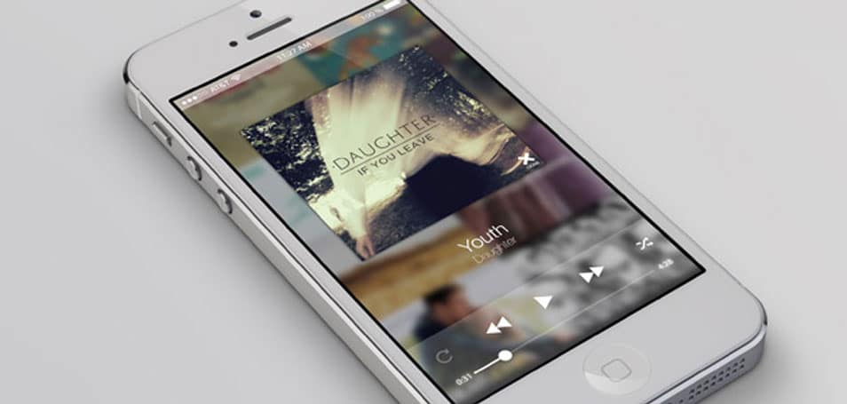 Clean Music Player PSD