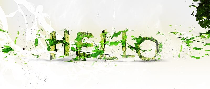 Create Leafy Text Effect In Photoshop