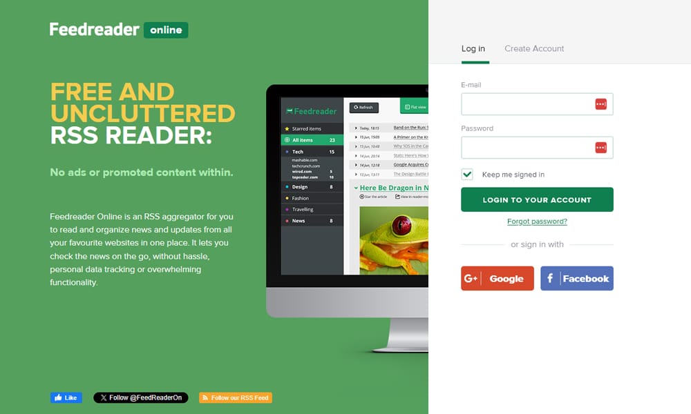 Best Google Reader Alternatives 14 Feedreader Online