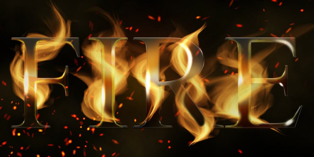 Fire Text Effect