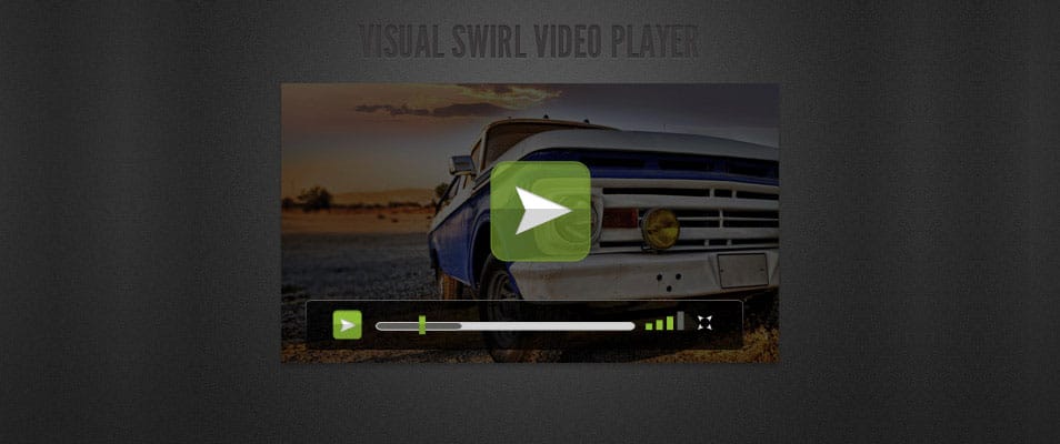 Free Video Player Skin PSD