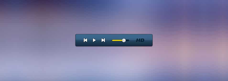 175+ Free Music Player UI PSD Templates 87 Mini Media Player