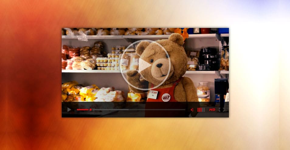 175+ Free Music Player UI PSD Templates 4 Minimal video player