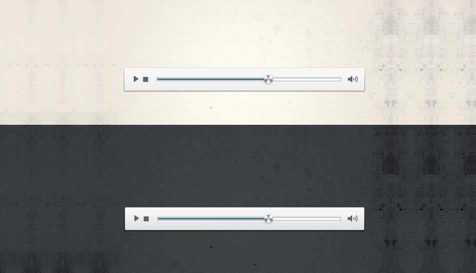 Minimalist Audio Player (Psd)