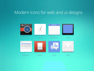 Modern Icons For Web And UI Designs