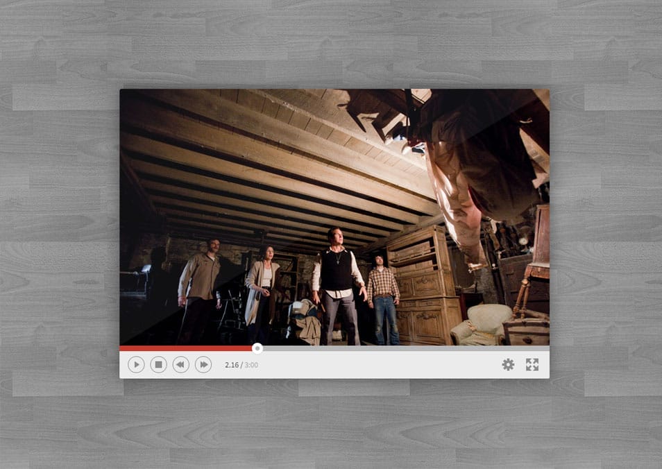 175+ Free Music Player UI PSD Templates 5 Movie Player Template