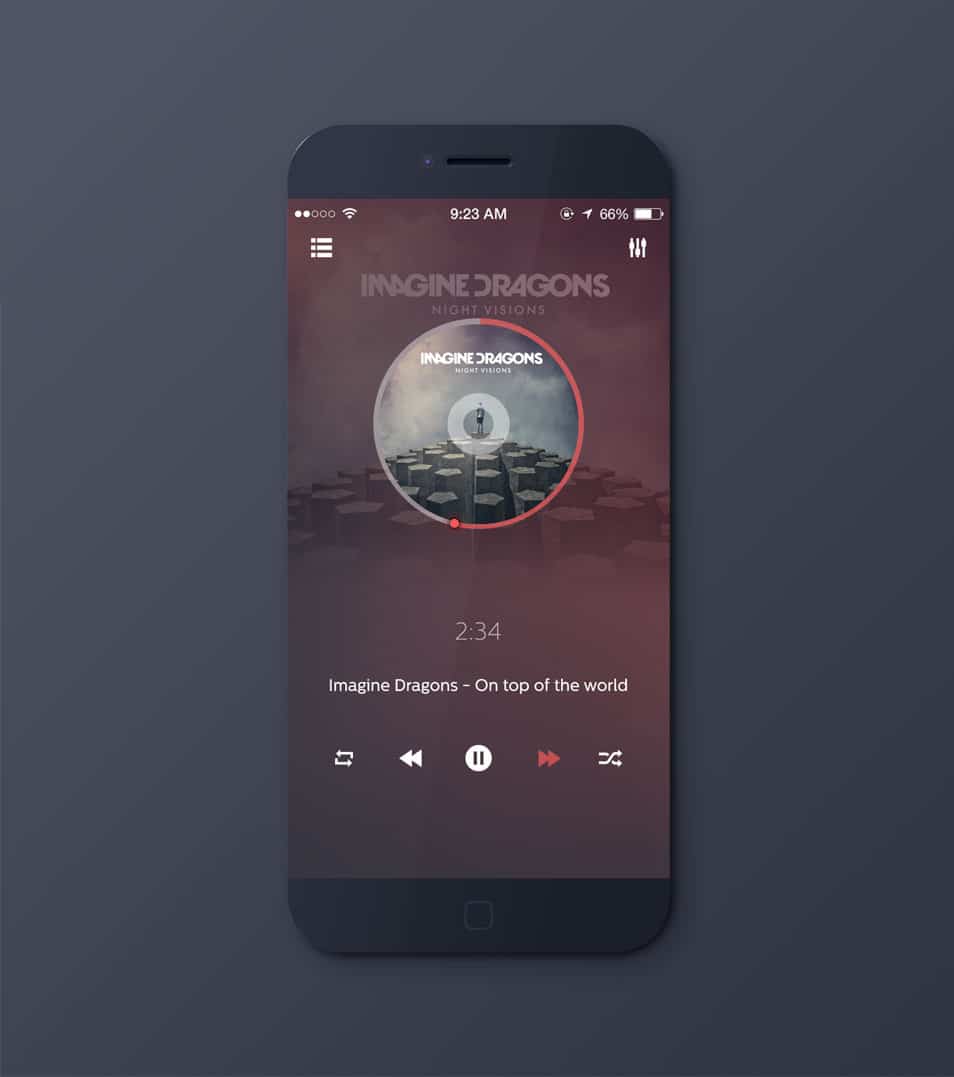 Music Player PSD