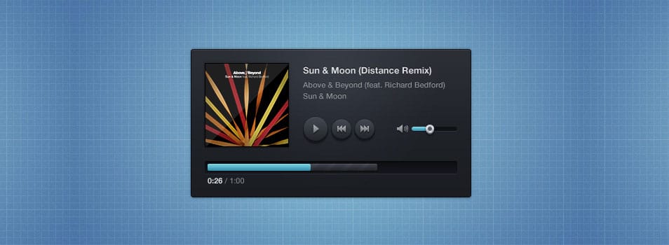 Music Player Skin (PSD)