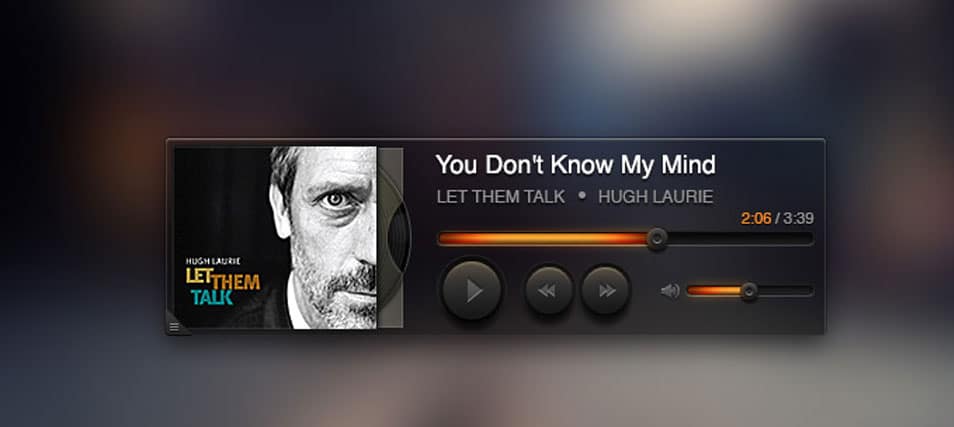 175+ Free Music Player UI PSD Templates 89 Music Player