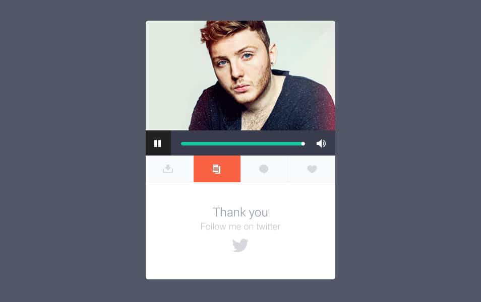 175+ Free Music Player UI PSD Templates 75 Music widget Inspiration PSD