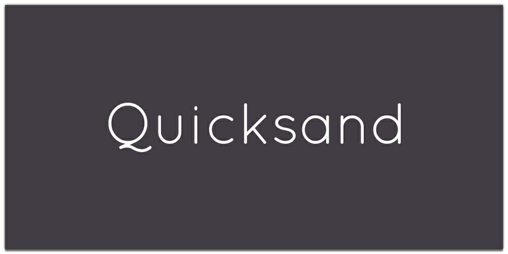 20 Best Free Fonts for Web/Graphic Designers 15 Quicksand