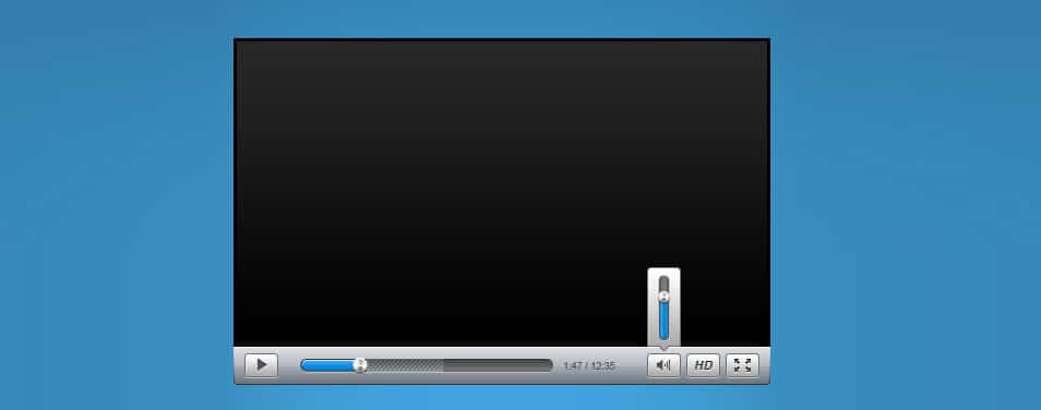 175+ Free Music Player UI PSD Templates 10 Sleek Video Player