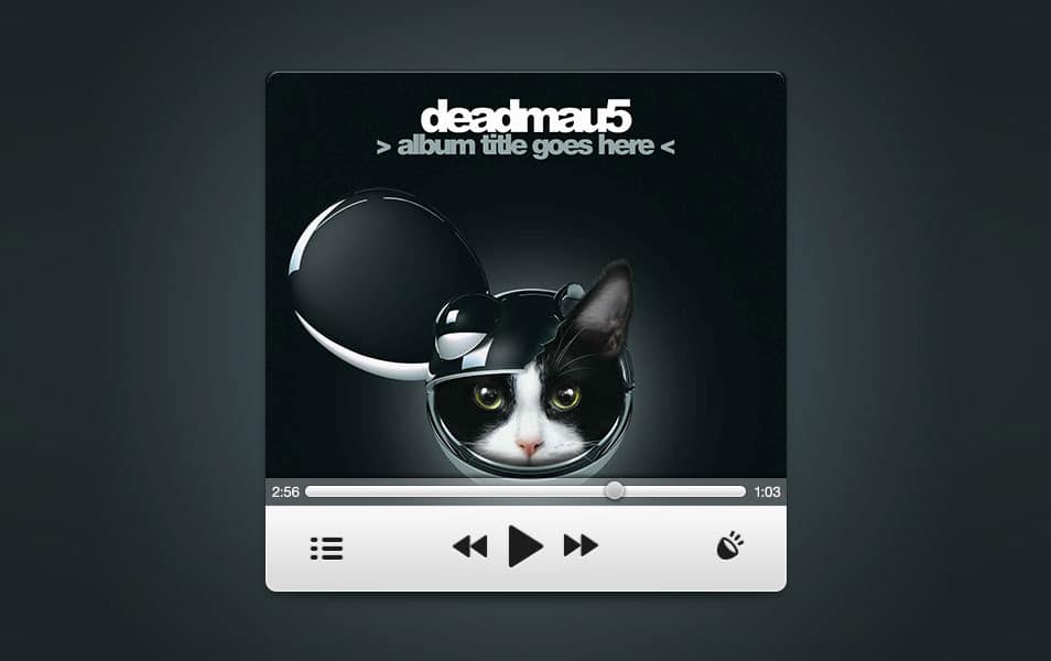 175+ Free Music Player UI PSD Templates 84 Speed Music Player PSD