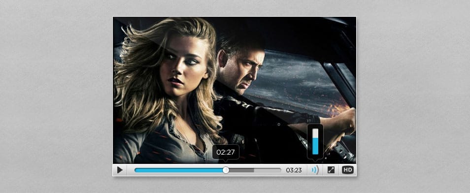 175+ Free Music Player UI PSD Templates 21 Video Player Interface