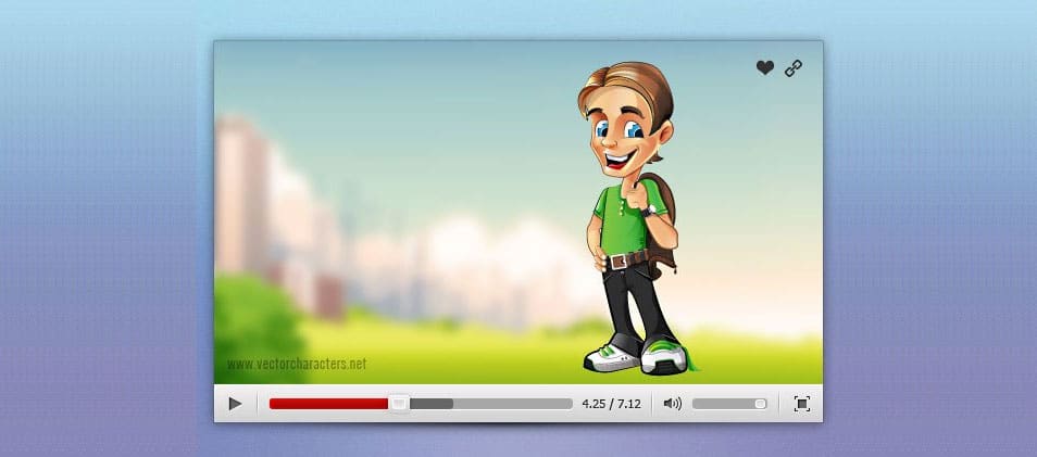 Video Player PSD Set