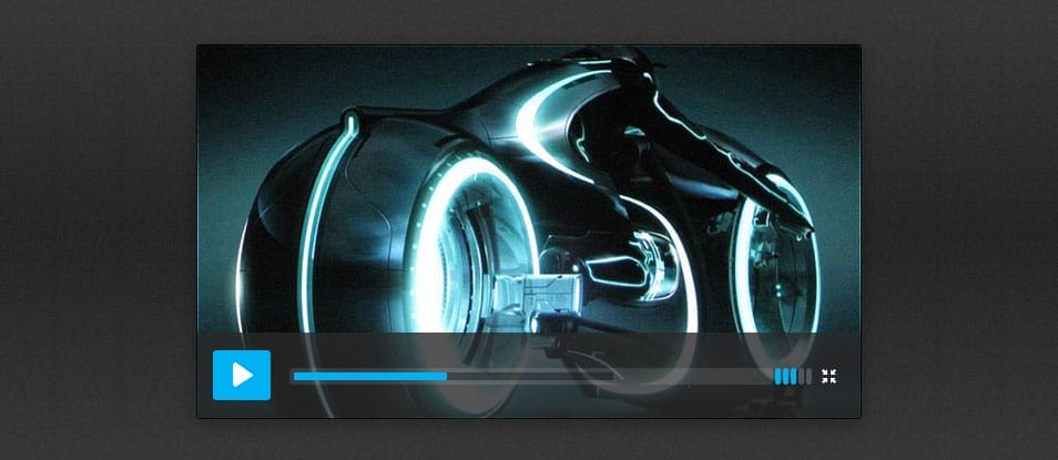 175+ Free Music Player UI PSD Templates 34 Video Player
