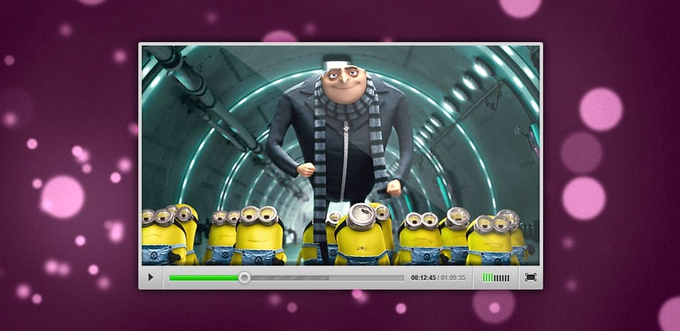 175+ Free Music Player UI PSD Templates 3 Video player