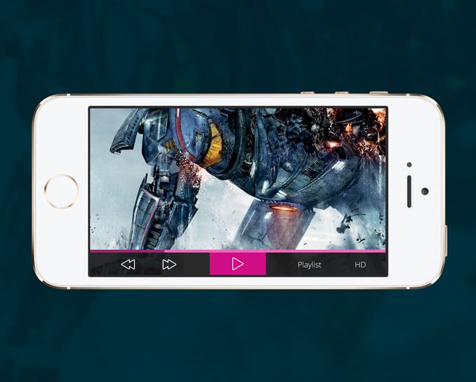 175+ Free Music Player UI PSD Templates 7 iOS video player