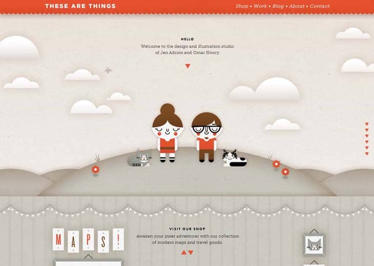 A Showcase Of Cartoons In Web Design 9 These Are Things