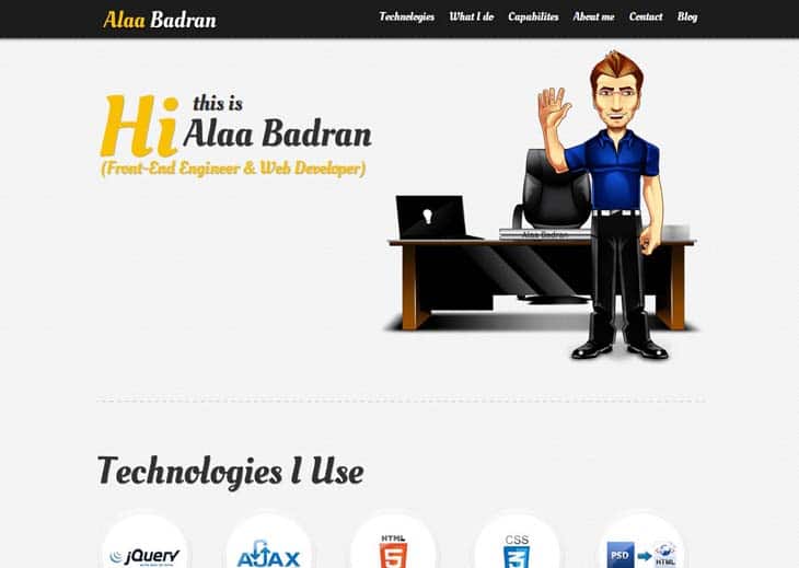 A Showcase Of Cartoons In Web Design 12 Alaa Badran